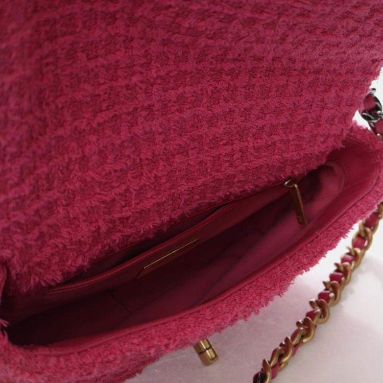 Pre Owned Chanel Small Tweed 19 Flap Bag
