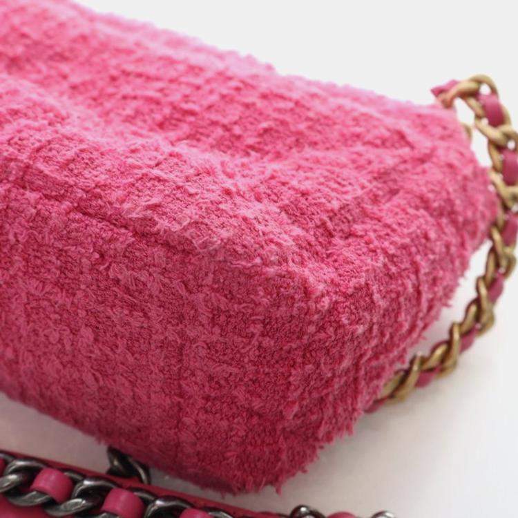 Pre Owned Chanel Small Tweed 19 Flap Bag