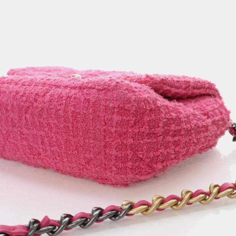 Pre Owned Chanel Small Tweed 19 Flap Bag