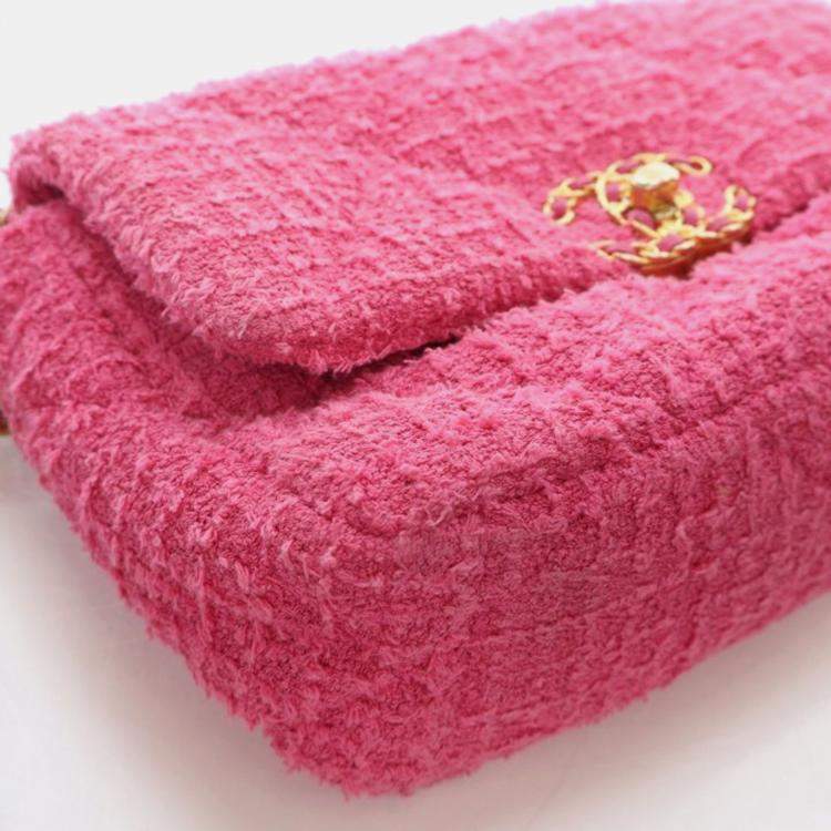 Pre Owned Chanel Small Tweed 19 Flap Bag