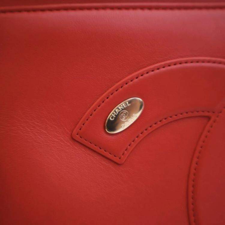 Pre Owned Chanel Small Lambskin CC Mania Shopping Tote