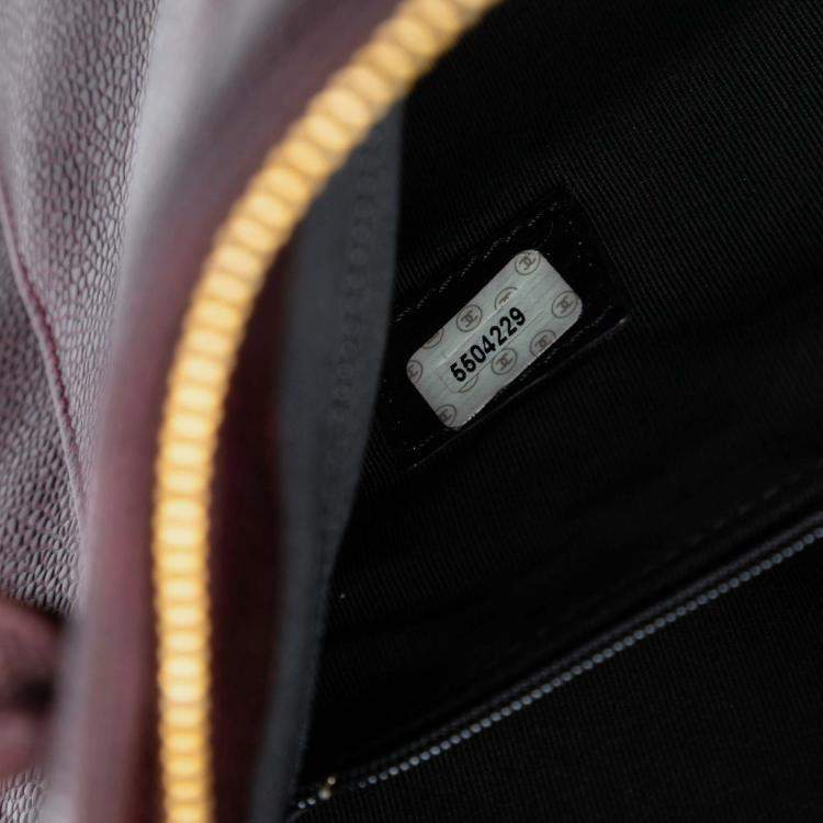 Pre Owned Chanel Red CC Caviar Tote