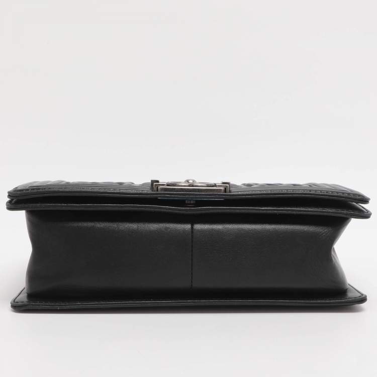 Pre Owned Chanel Medium Paris-Edinburgh Celtic Boy Red Leather Flap Shoulder Bag