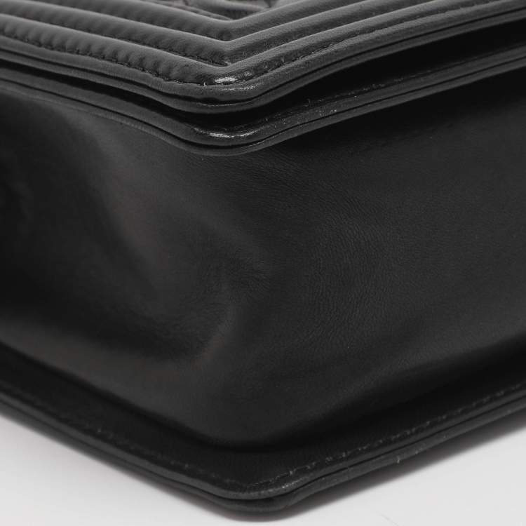 Pre Owned Chanel Medium Paris-Edinburgh Celtic Boy Red Leather Flap Shoulder Bag