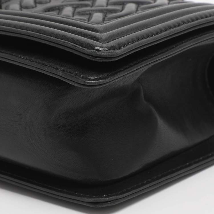 Pre Owned Chanel Medium Paris-Edinburgh Celtic Boy Red Leather Flap Shoulder Bag