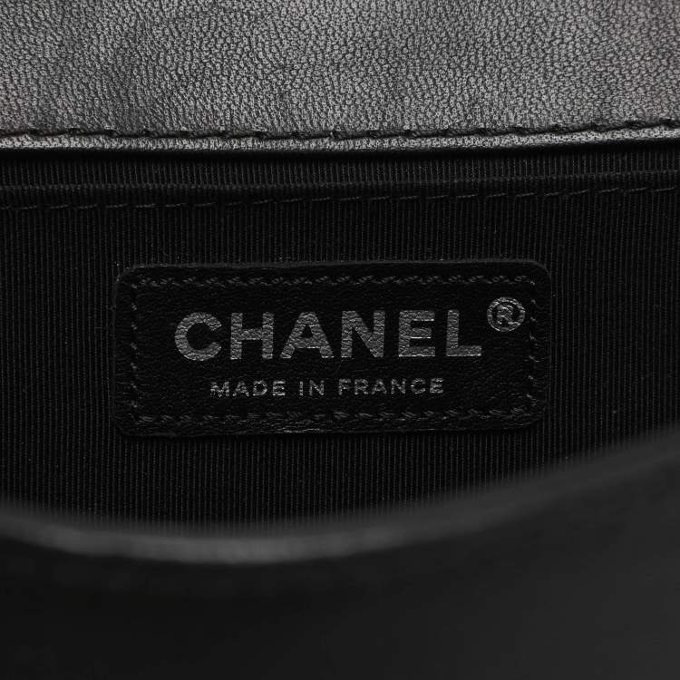 Pre Owned Chanel Medium Paris-Edinburgh Celtic Boy Red Leather Flap Shoulder Bag