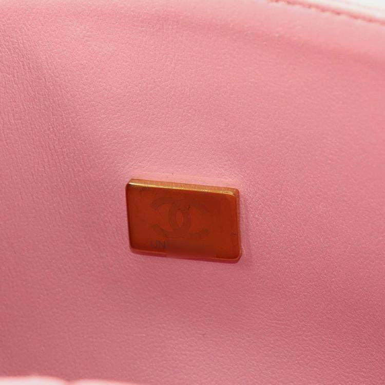 مملوكة مسبقًا Chanel Classic Double Flap Pink Caviar Leather Chain Shoulder Bag