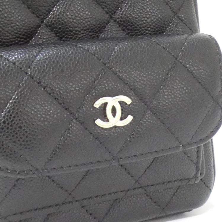 Pre Owned Chanel Timeless Classic Caviar Leather Backpack