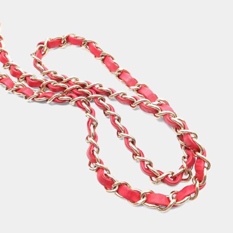 مملوكة مسبقًا Chanel Matelasse 20 Mini Red Lambskin Leather Shoulder Bag