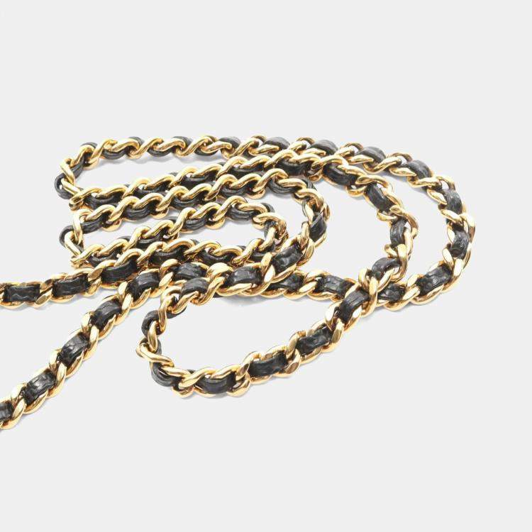 Pre Owned Chanel Matelasse Black Caviar Leather Shoulder Bag