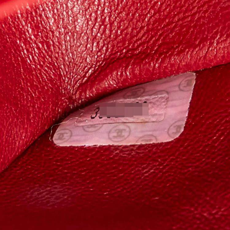 Pre Owned Chanel Matelasse 23 Double Flap Coco Mark Chain Shoulder Bag In Red Lambskin