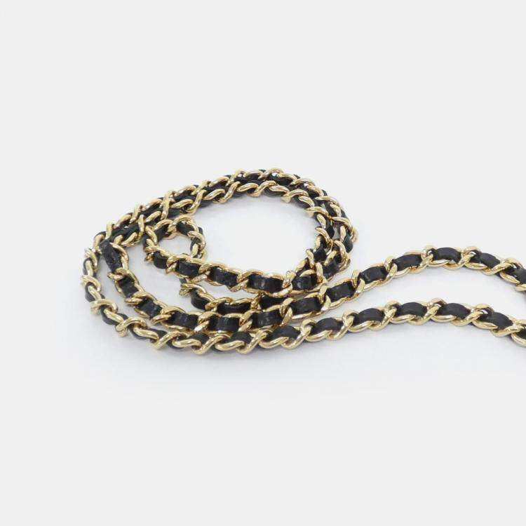 Pre Owned Chanel Timeless Classic Grained Calfskin Leather Wallet on Chain