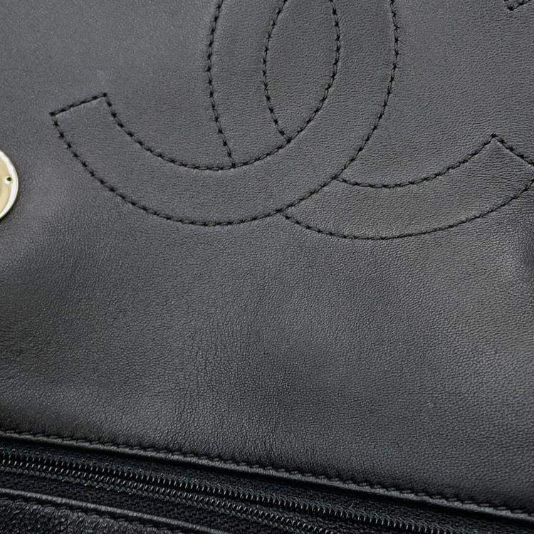 Pre Owned Chanel CC Multicolor Mouton Lambskin Leather Shoulder Bag