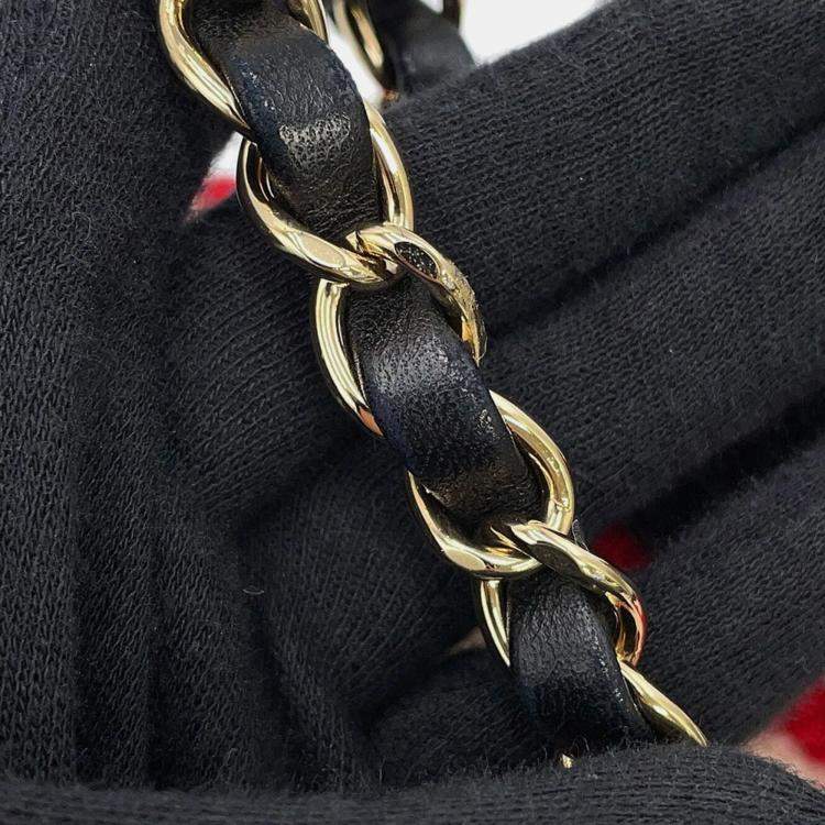 Pre Owned Chanel CC Multicolor Mouton Lambskin Leather Shoulder Bag