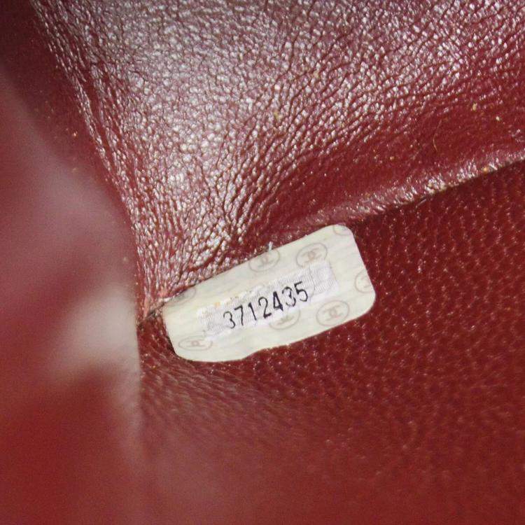 Pre Owned Chanel Black Lambskin Medium Classic Single Flap Shoulder Bag