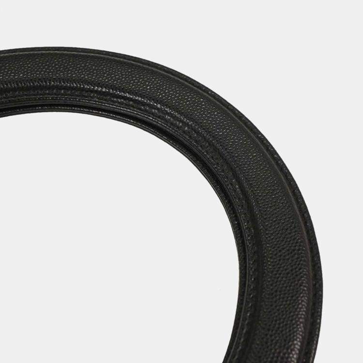 Pre Owned Chanel Black Calfskin Handbag