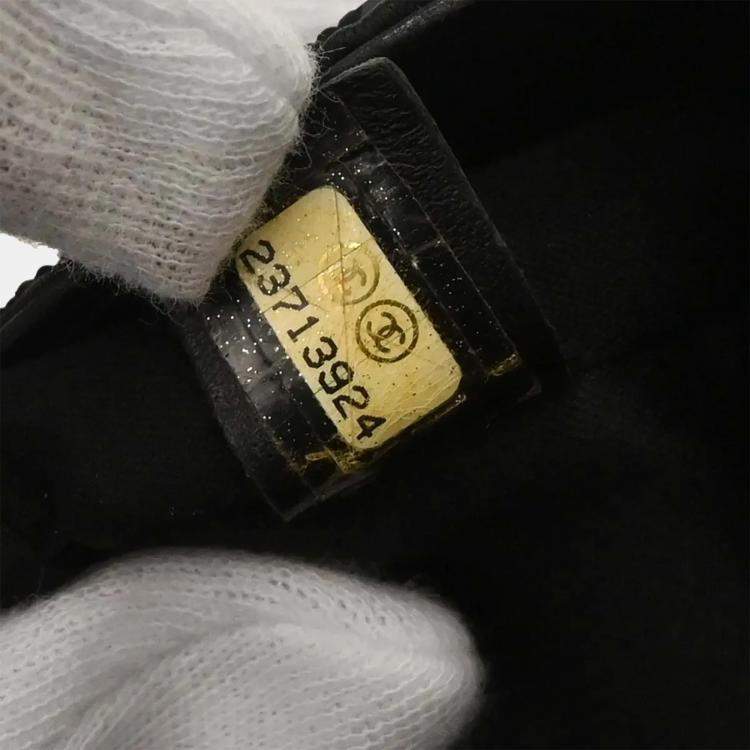 Pre Owned Chanel Dare To Disturb Black Sequin Shoulder Bag