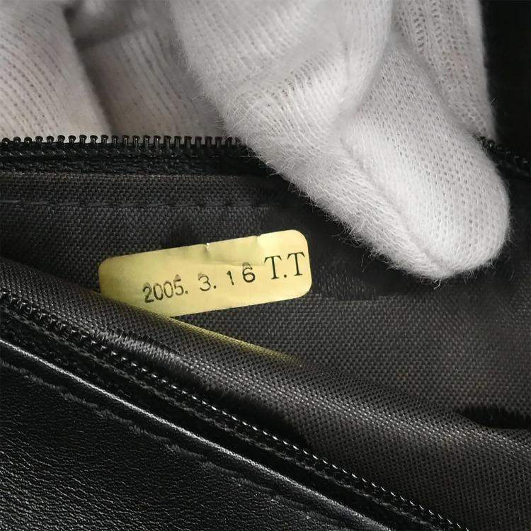 Pre Owned Chanel Wild Stitch Black Calfskin Leather Shoulder Bag