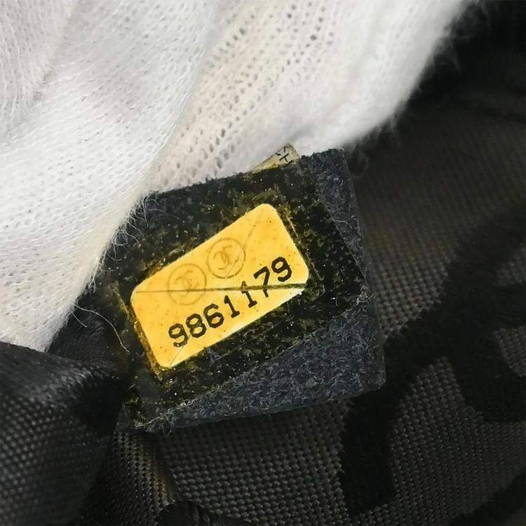 Pre Owned Chanel Wild Stitch Black Calfskin Leather Shoulder Bag