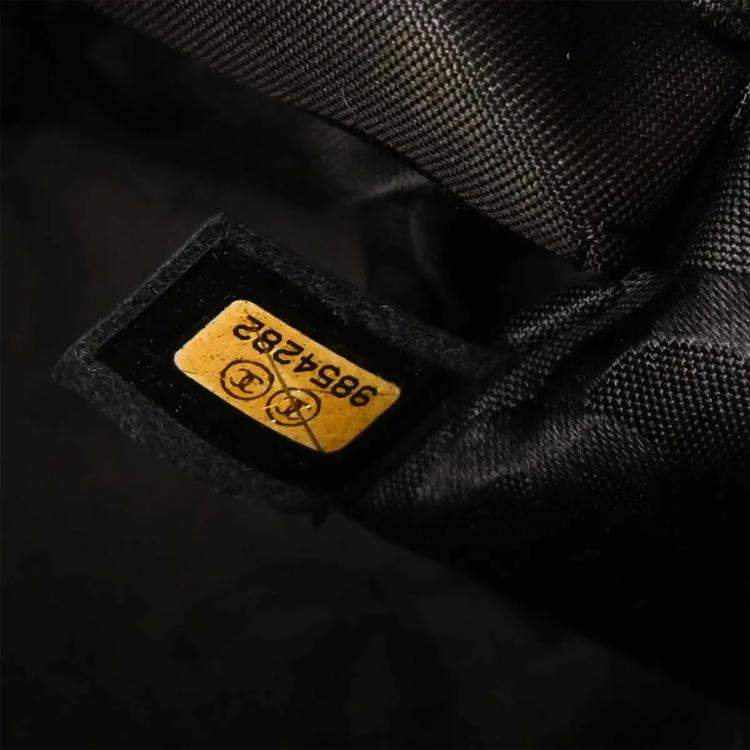 Pre Owned Chanel Wild Stitch Black Calfskin Leather Shoulder Bag