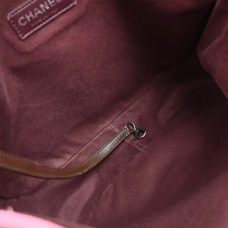 Pre Owned Chanel Flap Yellow Suede Shoulder Bag