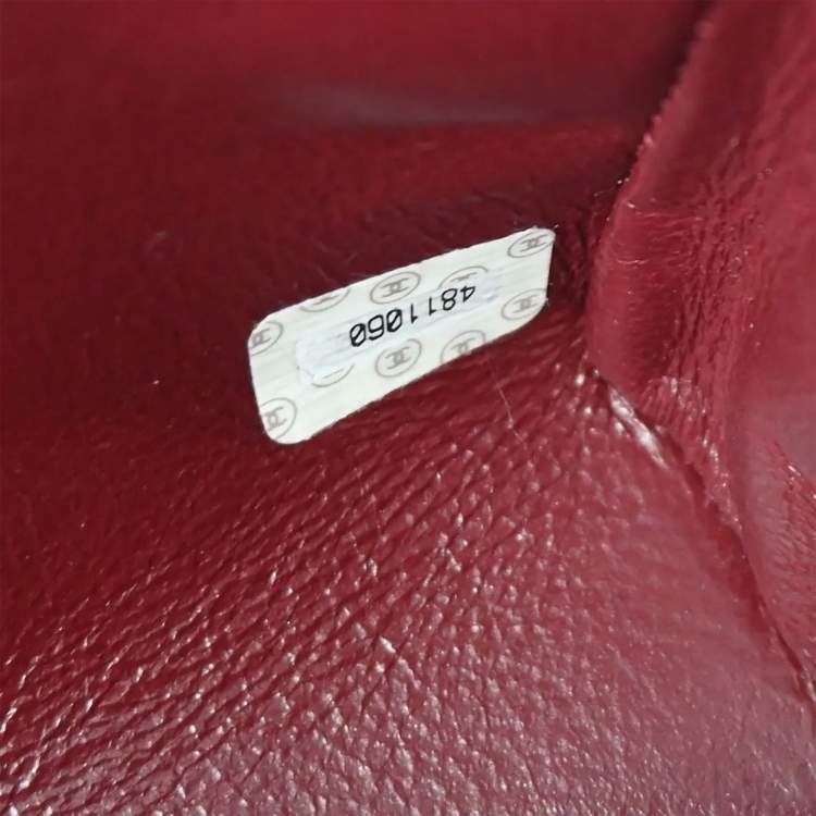 Pre Owned Chanel Straight Flap Black Lambskin Leather Shoulder Bag