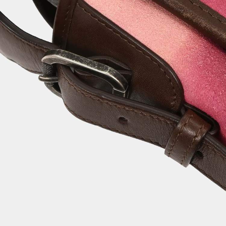 Pre Owned Chanel Flap Yellow Suede Shoulder Bag