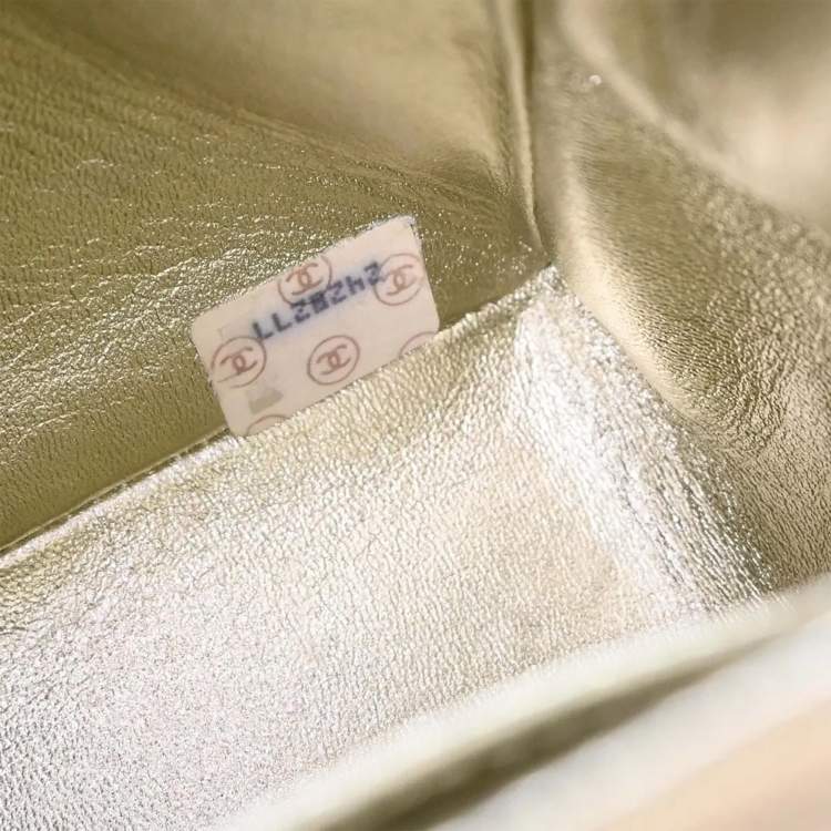 Pre Owned Chanel Classic Square Mini Black Satin Shoulder Bag