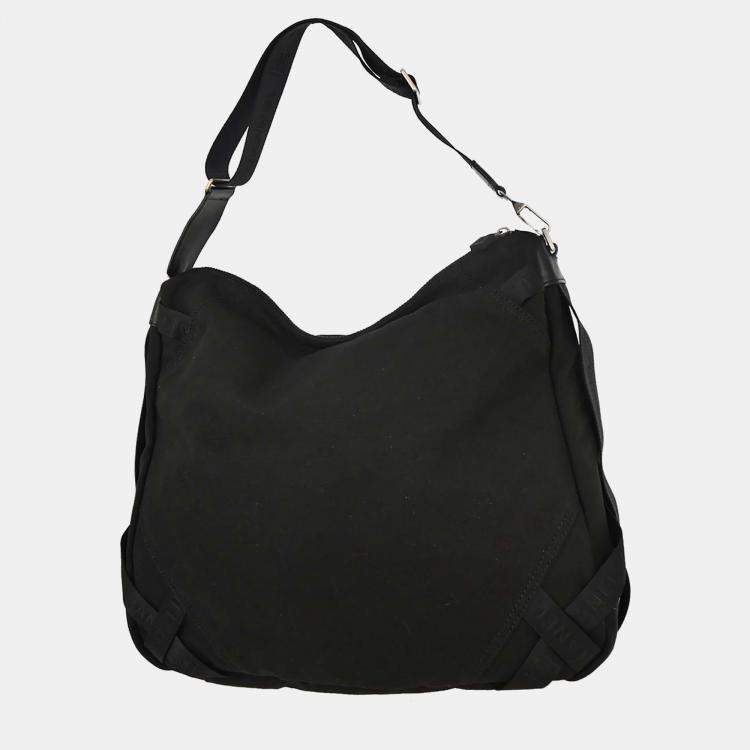 Pre Owned Chanel Sport Line Black Nylon Shoulder Bag