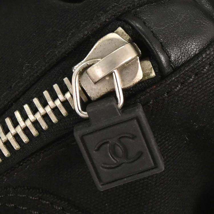 Pre Owned Chanel Sport Line Black Nylon Shoulder Bag