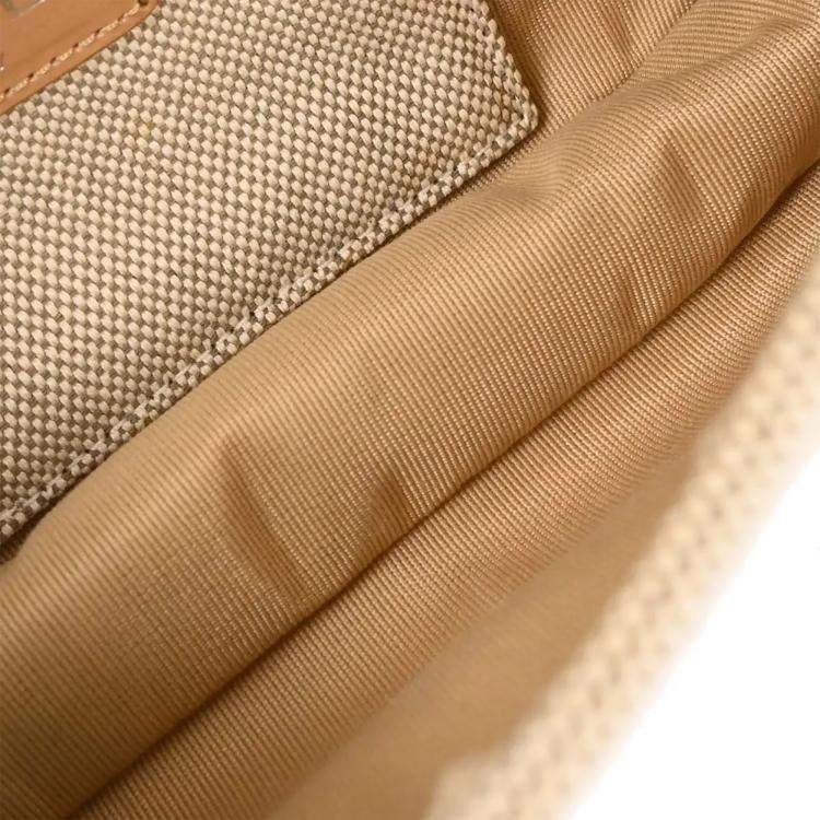 Pre Owned Chanel Camellia No.5 CC Yellow Canvas Shoulder Bag