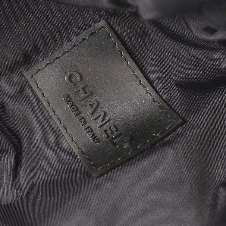 Pre Owned Chanel Sport Line Bottle Holder Black Nylon Shoulder Bag