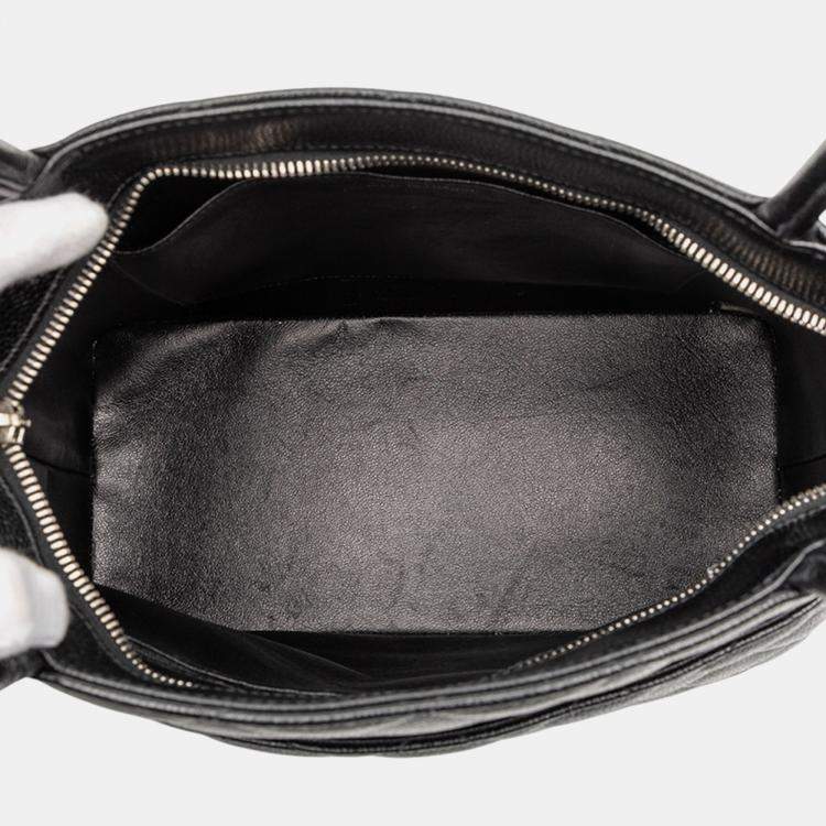 Pre Owned Chanel Black Caviar Medallion Tote