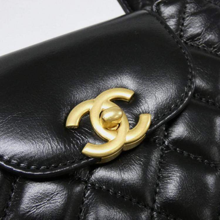 Pre Owned Chanel Black Leather Handbag