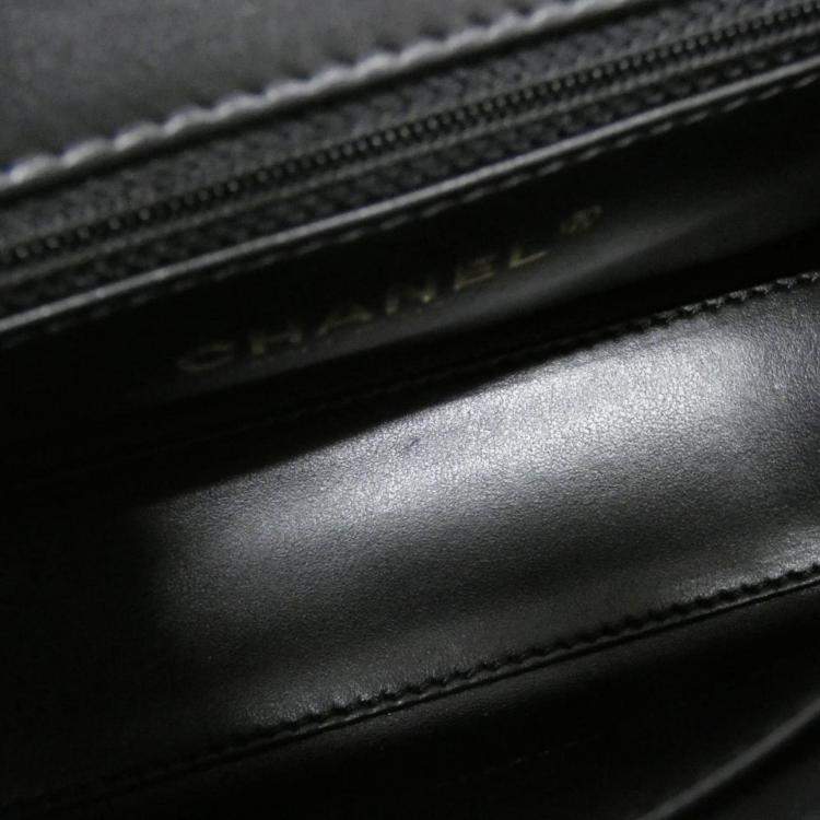 Pre Owned Chanel Black Leather Handbag