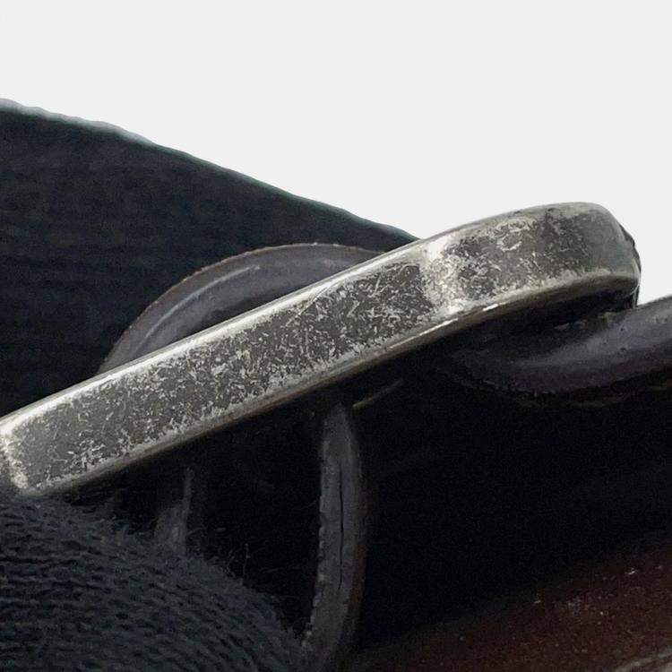 Pre Owned Chanel Coco Mark Embroidered Suede Shoulder Bag