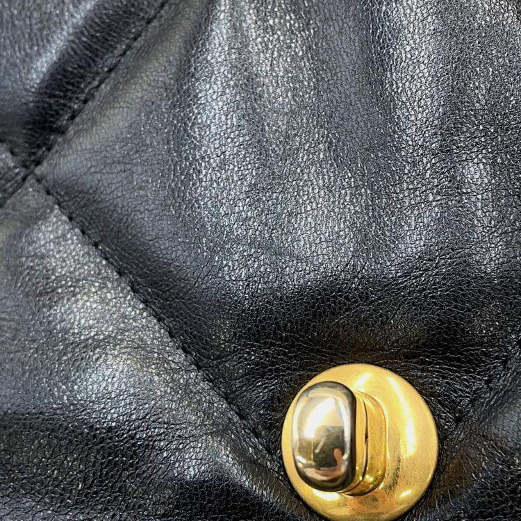 Pre Owned Chanel 19 Matelasse Lambskin Leather Shoulder Bag