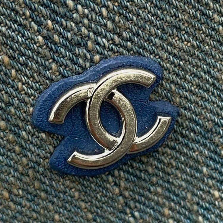 Pre Owned Chanel Deauville Small DenimTote Bag