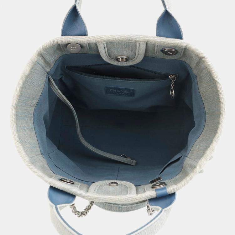 Pre Owned Chanel Deauville Small DenimTote Bag