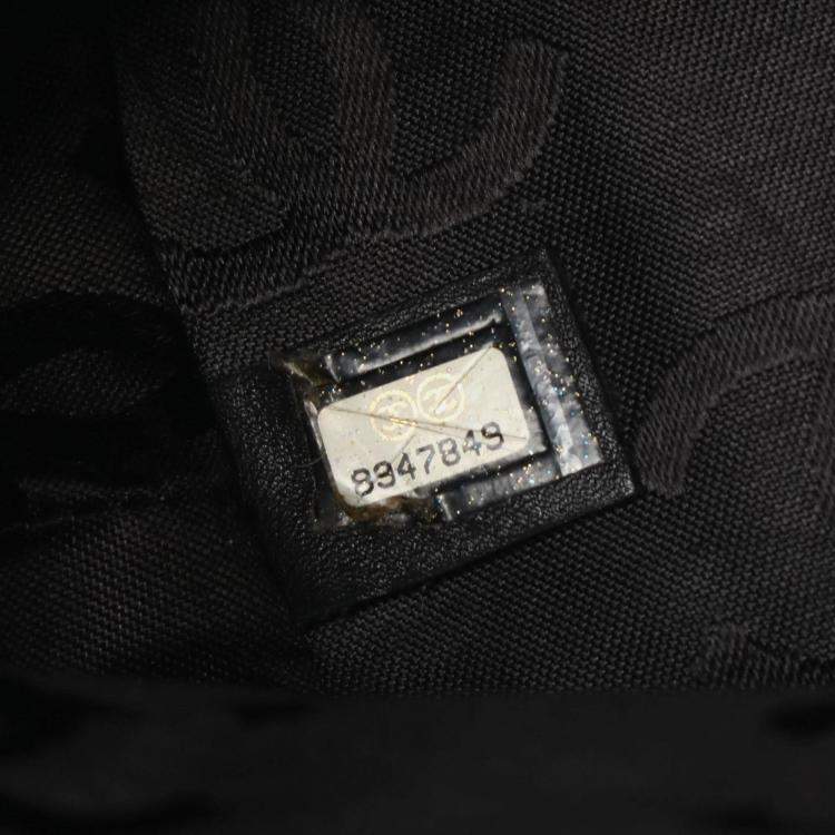 Pre Owned Chanel Cambon Line Small Tote Bag Leather Pink And Black