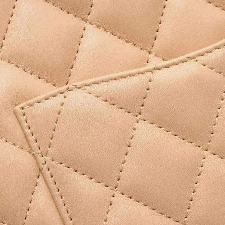 Pre Owned Chanel Cambon Line Small Tote Bag Leather Pink And Black