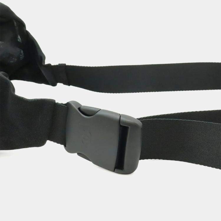 Pre Owned Chanel Mesh Black Nylon Fanny Pack Bag
