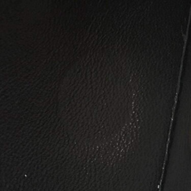 Pre Owned Chanel Black White Mini Square Quilted Tweed Houndstooth Straight Single Flap