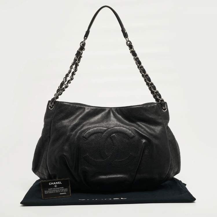 Pre Owned Chanel Timeless Black Quilted Leather Chain Hobo
