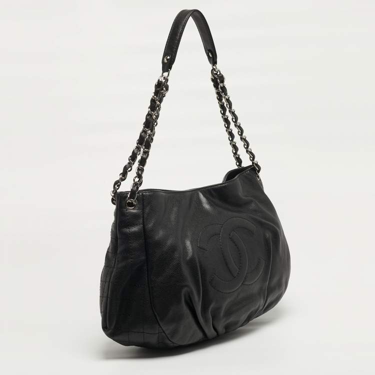 Pre Owned Chanel Timeless Black Quilted Leather Chain Hobo