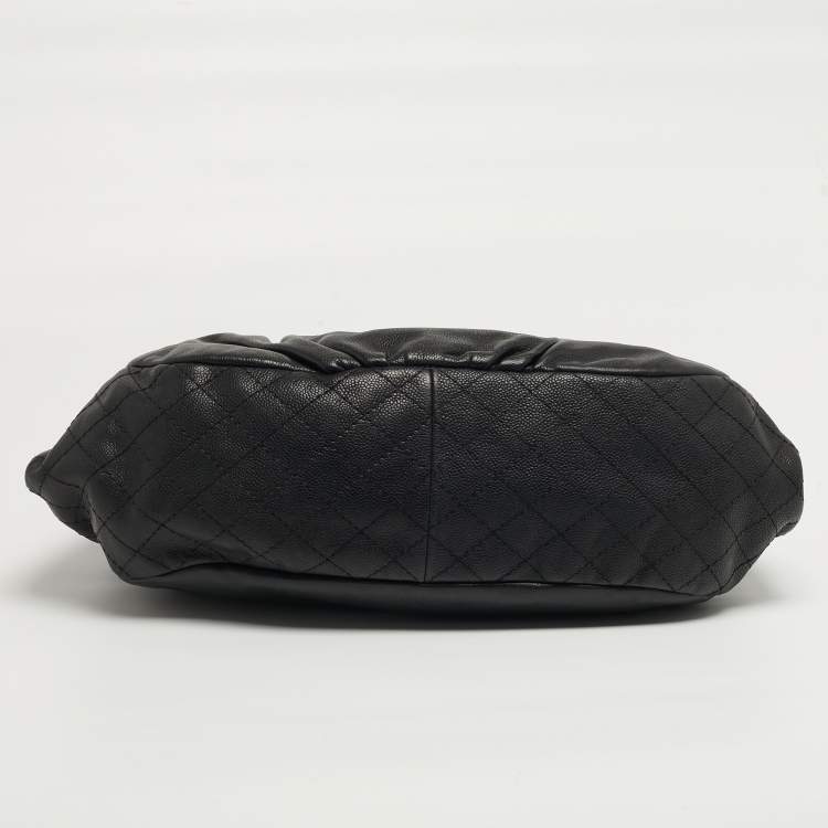 Pre Owned Chanel Timeless Black Quilted Leather Chain Hobo