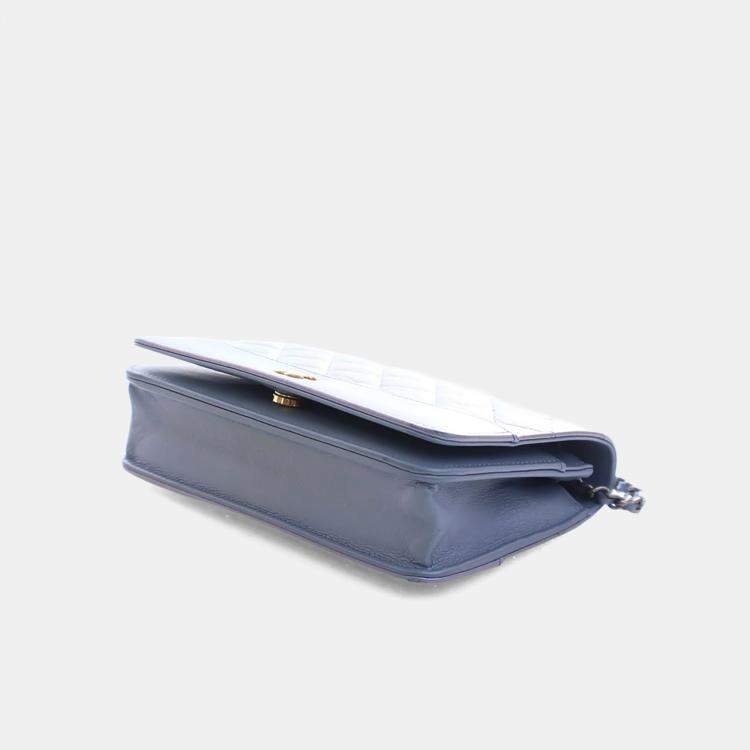 Pre Owned Chanel Calfskin Gabrielle Wallet On Chain (WOC)