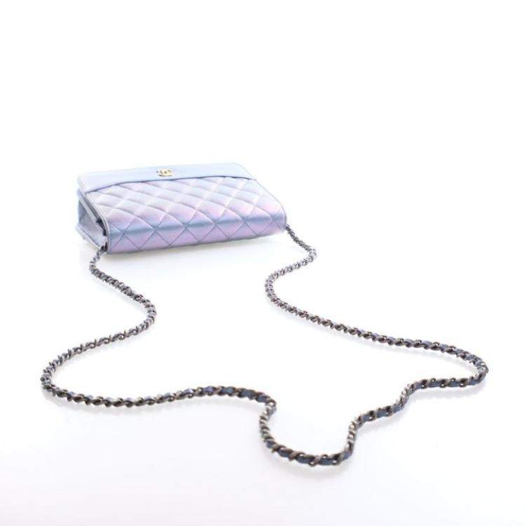 Pre Owned Chanel Calfskin Gabrielle Wallet On Chain (WOC)