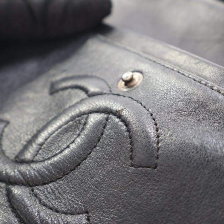 Pre Owned Chanel Medium Patent Classic Double Flap Bag