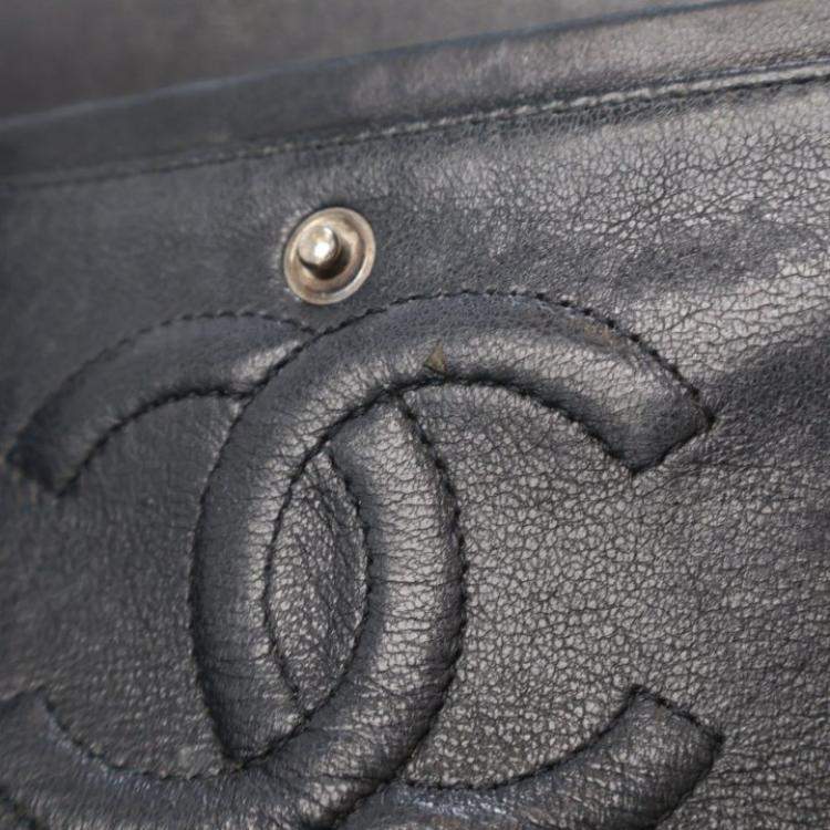 Pre Owned Chanel Medium Patent Classic Double Flap Bag